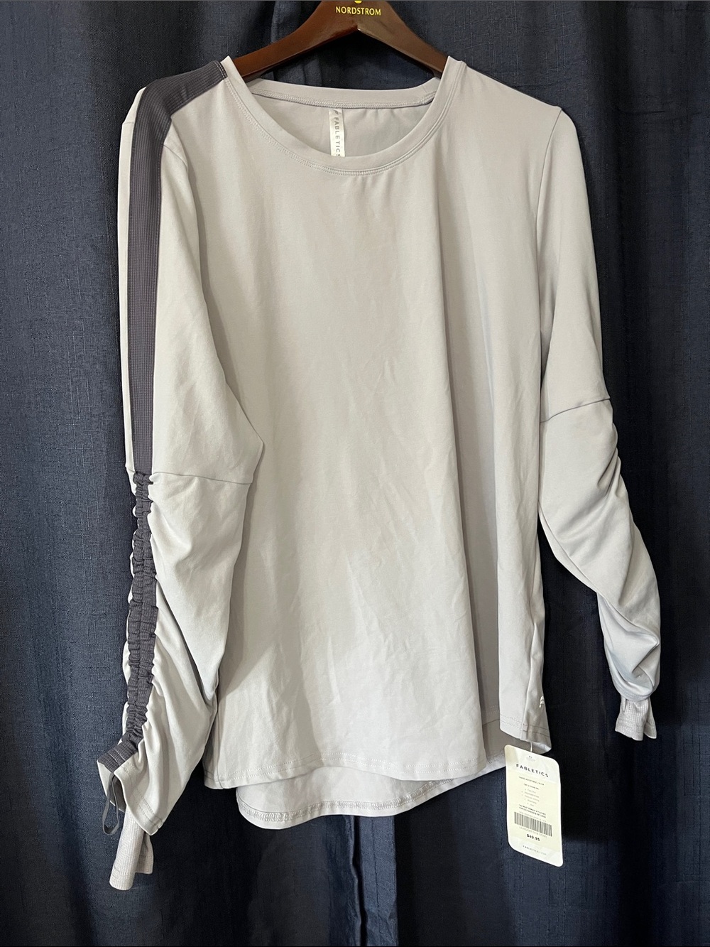 NET Fabletics Cashel Adjustable Long Sleeve Top Grey